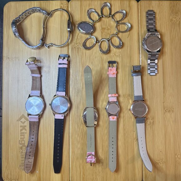 Ladies' Pink + Silver 9 Watch Lot - Michael Kors, Timex, & More - Parts/Repair - Picture 6 of 6
